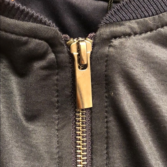 NWT Mango Bomber Jacket in Navy Blue - Picture 3 of 7